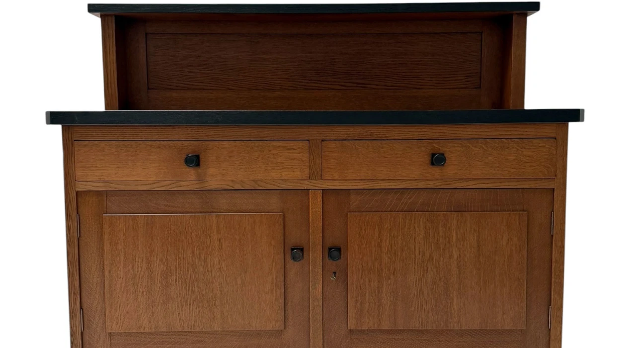 Art Deco Modernist Credenza or Sideboard by H. Fels for L.O.V. Oosterbeek